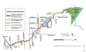 Santiago Creek Bike Trail Map