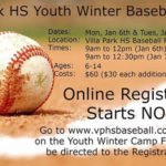 VPHS Winter Youth Baseball Camp