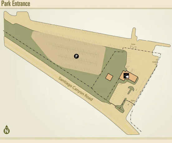 Irvine Lake Park Entrance Map