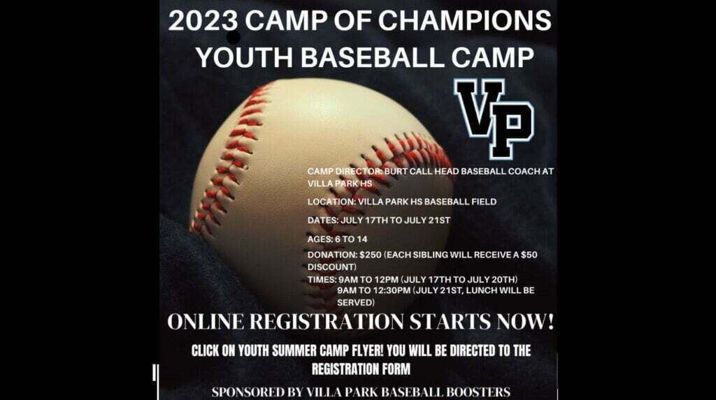 VPHS Baseball Camp 2023