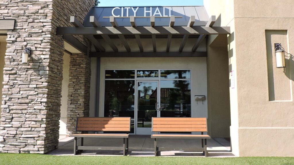 Villa Park City Hall in the Villa Park Town Center